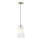Designers Fountain Liana 60 Watt 1-Light Brushed Gold Glam Pendant Light with Etched Glass Shade D328M-6PB-BG - alternate 1